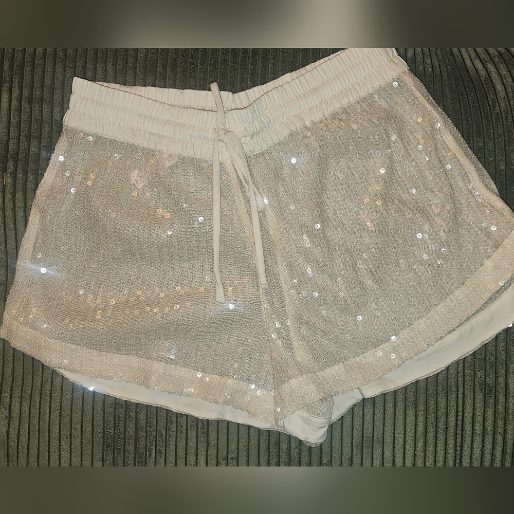 🤍 Victoria's Secret Swim Sequin Coverup Shorts